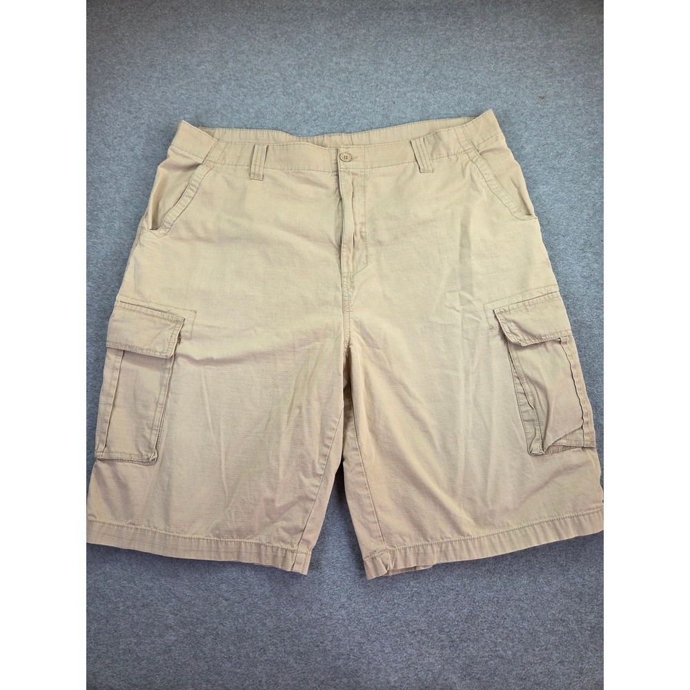 Airwalk Mens Ripstop Cargo Shorts 38 Khaki Tan Skate Gorpcore